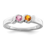 Sterling Silver Rhodium-plated Family Jewelry Mounting - XM-EBA1CF3C-9544