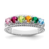 Sterling Silver Rhodium-plated Family Jewelry Mounting - XM-EC4FF8FD-6341