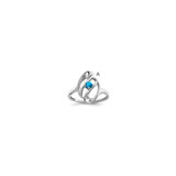 Sterling Silver Rhodium-plated Family Jewelry Mounting - XM-ECD9367F-4617