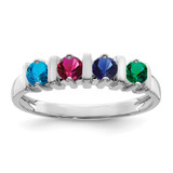 Sterling Silver Rhodium-plated Family Jewelry Mounting - XM-F60FD964-8669