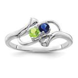 Sterling Silver Rhodium-plated Family Jewelry Mounting - XM-F7454DCB-3975