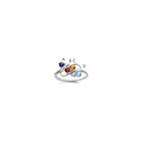 Sterling Silver Rhodium-plated Family Jewelry Mounting - XM-FAA1A666-8080