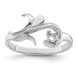Sterling Silver Rhodium-plated Family Jewelry Mounting - XM-FAFF0898-8558