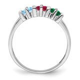 Sterling Silver Rhodium-plated Family Jewelry Mounting - XM-FB9C07F6-5261