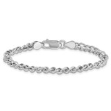 Sterling Silver Rhodium-plated Fancy Link 7.5in Bracelet - QG-56B63A28-6078