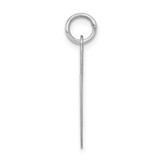 Sterling Silver Rhodium-plated Fancy Script Letter G Initial Charm - QC-ACF8D375-6912