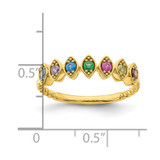 14k 7 Birthstone Mother's Ring Mounting
