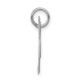 Sterling Silver Rhodium-plated Fancy Script Letter K Initial Charm - QC-15E32710-2195