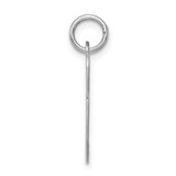 Sterling Silver Rhodium-plated Fancy Script Letter P Initial Charm - QC-D4250502-6764