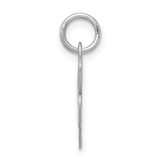 Sterling Silver Rhodium-plated Fancy Script Letter R Initial Charm - QC-7CDC95CD-2582