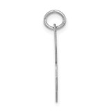 Sterling Silver Rhodium-plated Fancy Script Letter R Initial Charm - QC-913D71C3-2164