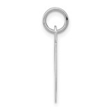 Sterling Silver Rhodium-plated Fancy Script Letter T Initial Charm - QC-B4D9EC74-4419