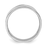 Sterling Silver Rhodium-plated Flower Ring - QR-F28CB831-7160