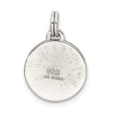 Sterling Silver Rhodium-plated Four Leaf Clover Charm