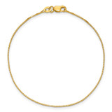 14K 7 inch .7mm Box with Lobster Clasp Bracelet