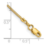 14K 7 inch .9mm Franco with Lobster Clasp Bracelet