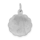 Sterling Silver Rhodium-plated Happy Anniversary Disc Charm - QC-334FD1F9-1105