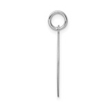 Sterling Silver Rhodium-plated Happy Birthday Disc Charm - QC-806EA62C-6756