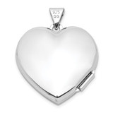 Sterling Silver Rhodium-plated Heart Locket - QL-47A2CDF1-5464