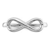 Sterling Silver Rhodium-plated Infinity Ring - QR-6CAAE12A-7928