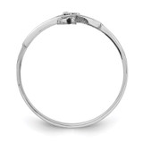 Sterling Silver Rhodium-plated Jesus Cross Ring - QR-57CCC8FA-3033