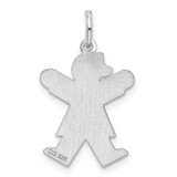 Sterling Silver Rhodium-plated Joy Kid Charm - XK-CF18EE7A-1474