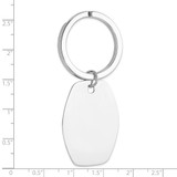 Sterling Silver Rhodium-plated Key Chain - QQ-1E86E3E6-4281