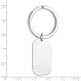 Sterling Silver Rhodium-plated Key Chain - QQ-32FD353F-1931