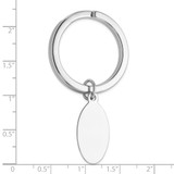 Sterling Silver Rhodium-plated Key Chain - QQ-8D1B5E29-3847