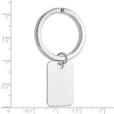 Sterling Silver Rhodium-plated Key Ring - QQ-3C8F7C2F-8434