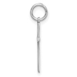 Sterling Silver Rhodium-plated Laser Designed Cross Charm - QX-2C441D96-5275