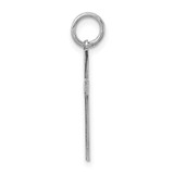 Sterling Silver Rhodium-plated Laser Designed Cross Charm - QX-55B25077-7250