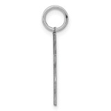 Sterling Silver Rhodium-plated Laser Designed Cross Charm - QX-8379F6B8-4200