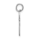 Sterling Silver Rhodium-plated Laser Designed Cross Charm - QX-B0AED32A-5542