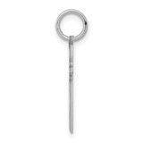Sterling Silver Rhodium-plated Laser Designed Cross Charm - QX-C4245196-9743