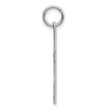 Sterling Silver Rhodium-plated Laser Designed Cross Pendant - QX-16B44E8B-1642