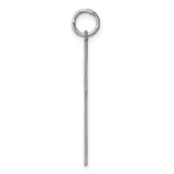 Sterling Silver Rhodium-plated Laser Designed Cross Pendant - QX-23BA0629-3830