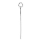 Sterling Silver Rhodium-plated Laser Designed Cross Pendant - QX-36B89EC7-1447