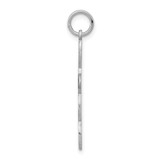 Sterling Silver Rhodium-plated Laser Designed Cross Pendant - QX-52775C6C-6850