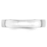 10k White Gold 4mm Lightweight Comfort Fit Wedding Band Size 4.5