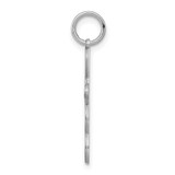 Sterling Silver Rhodium-plated Laser Designed Cross Pendant - QX-96FB3DF2-1093