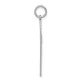 Sterling Silver Rhodium-plated Laser Designed Cross Pendant - QX-C061E45A-3666
