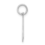 Sterling Silver Rhodium-plated Letter A Initial Charm - QC-758E27CB-8390