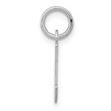 Sterling Silver Rhodium-plated Letter L Initial Charm - QC-C0693F8E-2744
