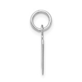 Sterling Silver Rhodium-plated Letter N Initial Charm - QC-3BB4BD99-6780