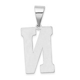 Sterling Silver Rhodium-plated Letter N Initial Pendant - QC-B57CA97D-8035