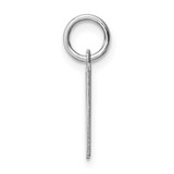 Sterling Silver Rhodium-plated Letter W Initial Charm - QC-014358ED-6300
