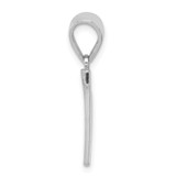 Sterling Silver Rhodium-plated Letter W Initial Pendant - QC-EFB82EE9-5375