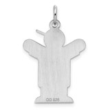 Sterling Silver Rhodium-plated Love Kid Charm - XK-E0799A58-7200