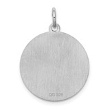 Sterling Silver Rhodium-plated Maltese Disc Charm